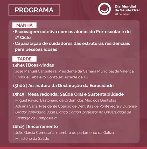 Conselho de Administração da ERS presente em iniciativa da Eurocidade Tui-Valença no Dia Mundial da Saúde Oral